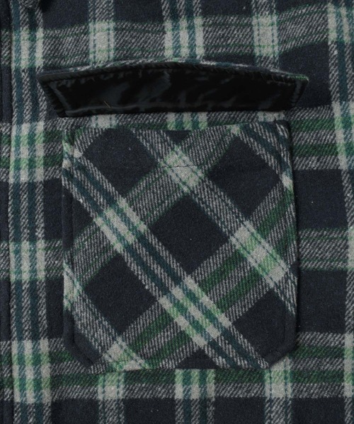 PEN FIELD（ペンフィールド）の「【Penfield】チェックCPOシャツ（カバーオール・キッズ・ネイビー/ブラウン/グレー・170cm/150cm/140cm/160cm）」の9枚目の写真