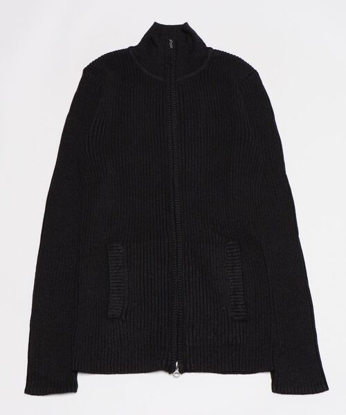 ARCADE（アーケード）の「リブ編みニット スタンド ジップアップ ジャケット（ニット/セーター・メンズ・ワイン/グレー/ブラック/チャコール/ホワイト・M/XL/L）」の11枚目の写真