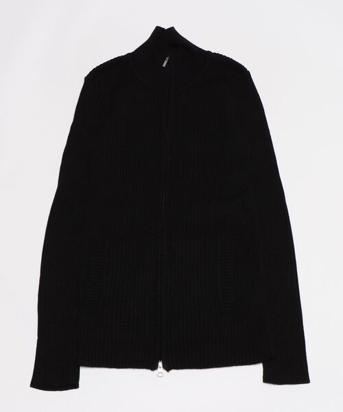 ARCADE（アーケード）の「リブ編みニット スタンド ジップアップ ジャケット（ニット/セーター・メンズ・ワイン/グレー/ブラック/チャコール/ホワイト・M/XL/L）」の8枚目の写真