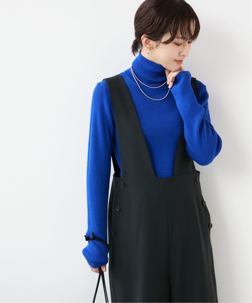 JOURNAL STANDARD relume（ジャーナルスタンダード　レリューム）の「《追加4》スイスオーガニックコットンタートルネックプルオーバー（ニット/セーター・レディース・ブルー/ブラック/ホワイト/イエロー/オレンジ・FREE）」の4枚目の写真