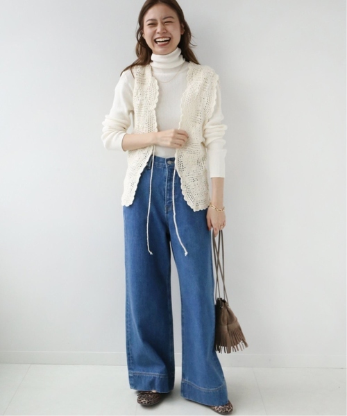 JOURNAL STANDARD relume（ジャーナルスタンダード　レリューム）の「《追加4》スイスオーガニックコットンタートルネックプルオーバー（ニット/セーター・レディース・ブルー/ブラック/ホワイト/イエロー/オレンジ・FREE）」の10枚目の写真