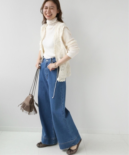 JOURNAL STANDARD relume（ジャーナルスタンダード　レリューム）の「《追加4》スイスオーガニックコットンタートルネックプルオーバー（ニット/セーター・レディース・ブルー/ブラック/ホワイト/イエロー/オレンジ・FREE）」の11枚目の写真