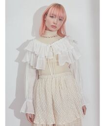merry jenny | モアショートラッフルブラウス(シャツ/ブラウス)