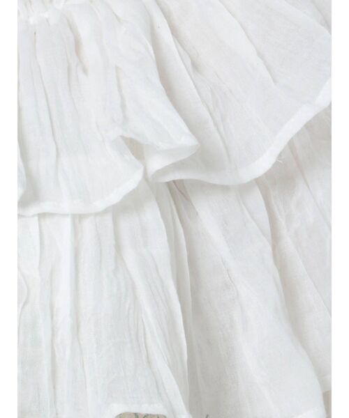 merry jenny（メリージェニー）の「モアショートラッフルブラウス（シャツ/ブラウス・レディース・オフホワイト/チャコールグレー・FREE）」の22枚目の写真