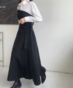 アプレジュール apres jour 長袖フレアマーメイドワンピース 長袖フレアマーメイドワンピース（ワンピース）｜apres jour