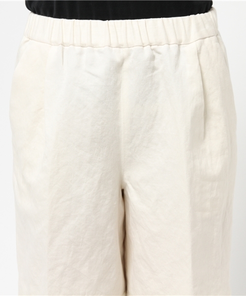 ivory court（アイボリーコート）の「リネンツイルハーフパンツ◇（その他パンツ・レディース・ホワイト/ネイビー・FREE）」の8枚目の写真
