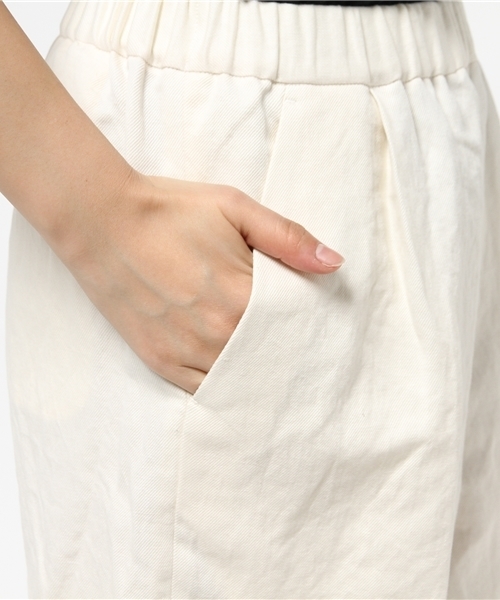 ivory court（アイボリーコート）の「リネンツイルハーフパンツ◇（その他パンツ・レディース・ホワイト/ネイビー・FREE）」の10枚目の写真