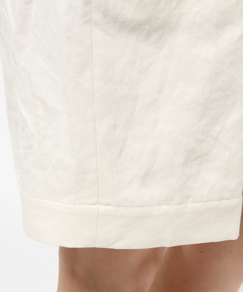 ivory court（アイボリーコート）の「リネンツイルハーフパンツ◇（その他パンツ・レディース・ホワイト/ネイビー・FREE）」の3枚目の写真