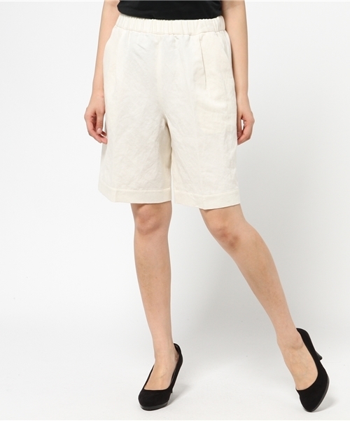 ivory court（アイボリーコート）の「リネンツイルハーフパンツ◇（その他パンツ・レディース・ホワイト/ネイビー・FREE）」の12枚目の写真