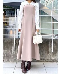 MERCURYDUO | シャツドッキング配色ワンピース(ワンピース)