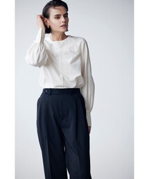 Demi-Luxe BEAMS | AK+1 / シルクコットン ブラウス(シャツ/ブラウス)