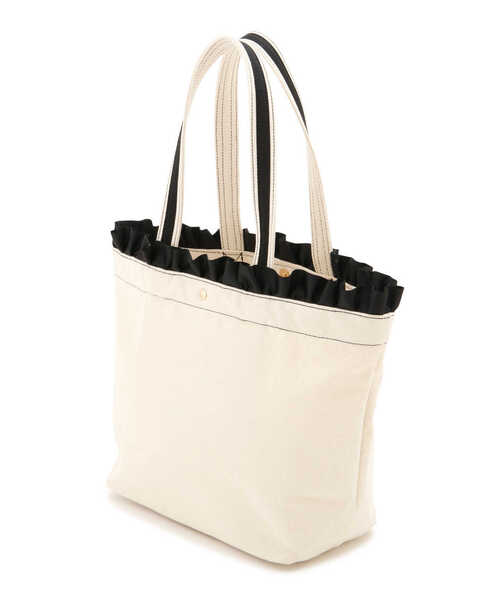 JILLSTUART フリルトップトートバッグ ホワイト ジルバイジルスチュアート JILL by JILLSTUART フリルトップ