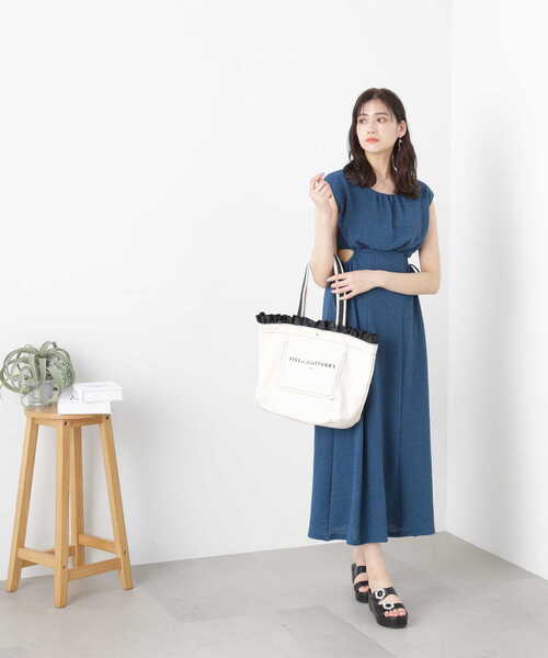 JILL by JILL STUART(ジルバイジルスチュアート)の「◇フリルトップトート(トートバッグ・レディース・ホワイト/パープル/グレー・FREE)」の18枚目の写真