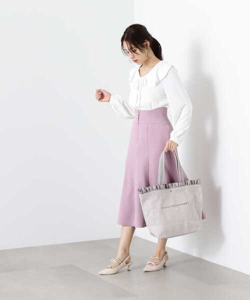 JILL by JILL STUART(ジルバイジルスチュアート)の「◇フリルトップトート(トートバッグ・レディース・ホワイト/パープル/グレー・FREE)」の19枚目の写真