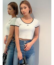 GYDA | Symmetry GYDA リンガーテレコ Tシャツ(Tシャツ/カットソー)