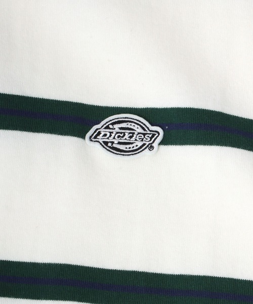 Dickies(ディッキーズ)の「Dickies(ディッキーズ)ボーダーラガーシャツ ロンT(ポロシャツ・メンズ・ホワイト/スミクロ/ネイビー/グリーン・M/L/XL)」の11枚目の写真