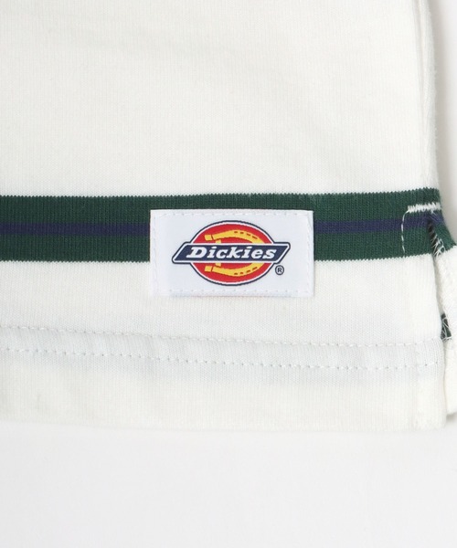 Dickies(ディッキーズ)の「Dickies(ディッキーズ)ボーダーラガーシャツ ロンT(ポロシャツ・メンズ・ホワイト/スミクロ/ネイビー/グリーン・M/L/XL)」の12枚目の写真