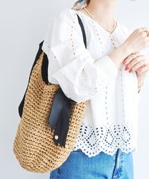 le.coeur blanc | グログランテープペーパーバッグ(トートバッグ)