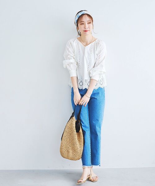 le.coeur blanc（ルクールブラン）の「グログランテープペーパーバッグ（トートバッグ・レディース・ブラック/グレイッシュベージュ・FREE）」の11枚目の写真