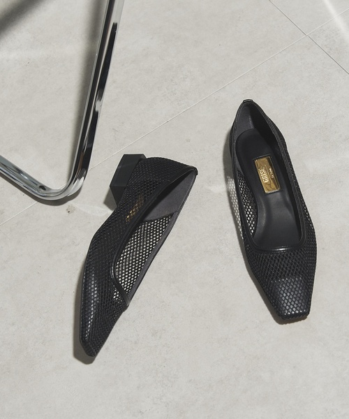 GRISE2.5cmナロースクエアシームフラット セール】GRISE 2.5cmナロースクエアメッシュフラット（その他