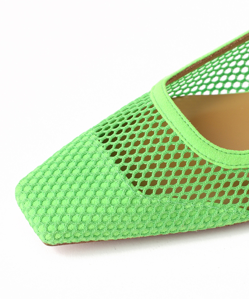 GRISE（グリーズ）の「GRISE 2.5cmナロースクエアメッシュフラット（その他シューズ・レディース・ベージュ/ブラック×ブラック/グリーン・23cm/23.5cm/22cm/24.5cm/22.5cm/24cm）」の13枚目の写真