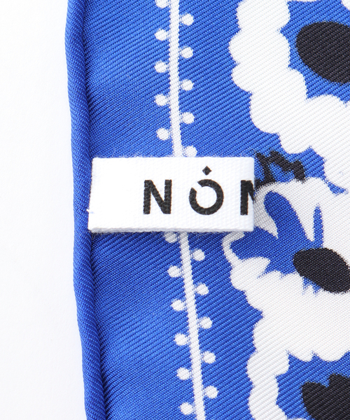 NOMA t.d.（ノーマティーディー）の「【NOMA t.d. / ノーマ ティーディー】Draw Your Garden Silk Bandana（バンダナ/スカーフ・メンズ・ネイビー/ブラウン・FREE）」の7枚目の写真