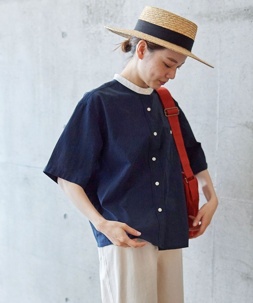 PAR ICI - ☆新品☆PAR ICI ストライプ5分袖シャツ ☆新品☆PAR ICI ストライプ5分袖シャツ