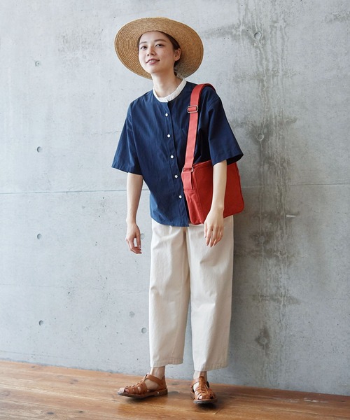 PAR ICI - ☆新品☆PAR ICI ストライプ5分袖シャツ PAR ICI（パーリッシィ）の「無地/チェック/ストライプ 5分袖BIG