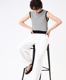 GALLEST | ラッセルレースワイドパンツ【ウォッシャブル】(その他パンツ)