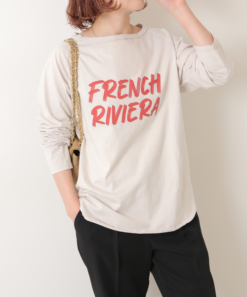Spick & span ラグランロゴロンT Spick & Span（スピックアンドスパン）の「ロゴラグランロンT（Tシャツ