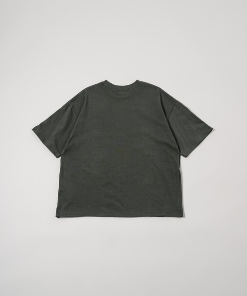flaner（フラネ）の「Loose half sleeve tee/ルーズハーフスリーブT（Tシャツ/カットソー・レディース・グレー/チャコールグレー/ホワイト・MEDIUM/LARGE）」の12枚目の写真