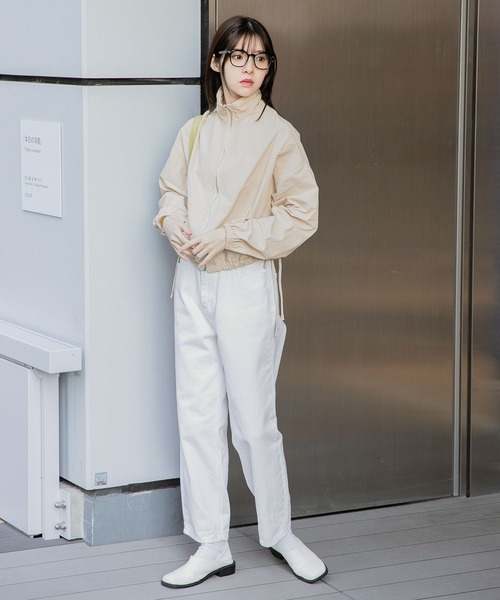 ALAND(エーランド)の「3.3 Field Trip/ウィンドブレーカー 2196695(ナイロンジャケット・レディース・ライトベージュ/ブラック・FREE)」の4枚目の写真