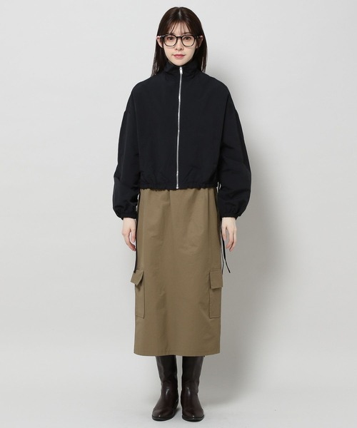 ALAND(エーランド)の「3.3 Field Trip/ウィンドブレーカー 2196695(ナイロンジャケット・レディース・ライトベージュ/ブラック・FREE)」の9枚目の写真