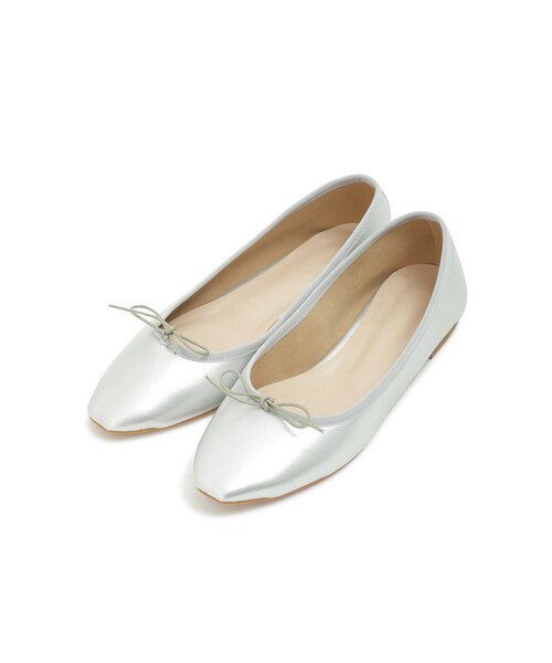JILL STUART（ジルスチュアート）の「◆バレエフラットシューズ（バレエシューズ・レディース・シルバー/ブラック・23.0cm/23.5cm/24.0cm）」の12枚目の写真
