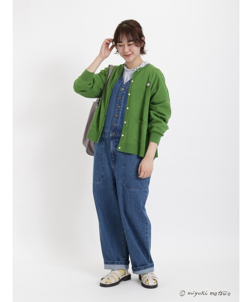 Samansa Mos2（サマンサ モスモス）の「【miyuki matsuo × SamansaMos2】カーディガン（カーディガン/ボレロ・レディース・チャコール/キナリ/ピンク/グリーン・ﾌﾘ-）」の12枚目の写真