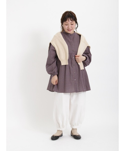 Samansa Mos2（サマンサ モスモス）の「【miyuki matsuo × SamansaMos2】カーディガン（カーディガン/ボレロ・レディース・チャコール/キナリ/ピンク/グリーン・ﾌﾘ-）」の17枚目の写真