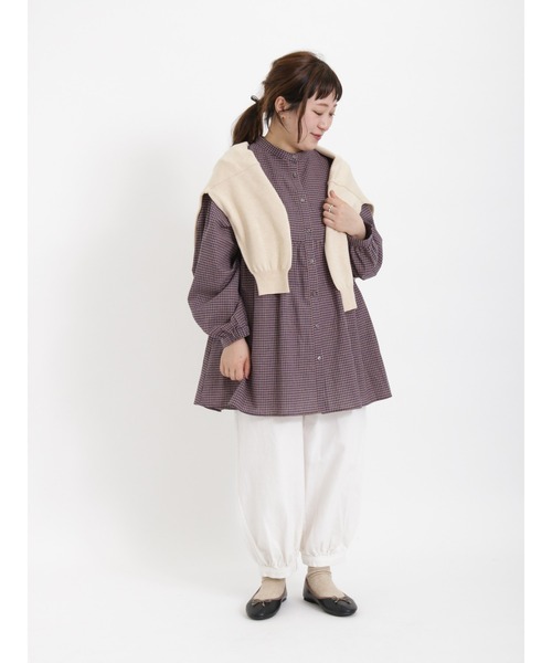 Samansa Mos2（サマンサ モスモス）の「【miyuki matsuo × SamansaMos2】カーディガン（カーディガン/ボレロ・レディース・チャコール/キナリ/ピンク/グリーン・ﾌﾘ-）」の18枚目の写真