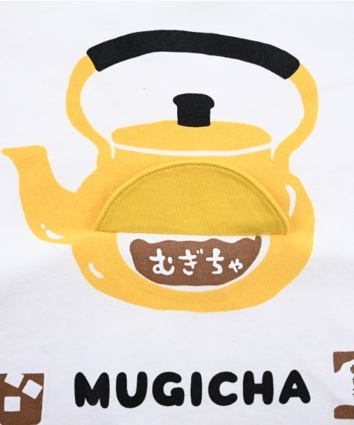 CHEEK ROOM（チークルーム）の「CHEEK ROOM/チークルーム むぎちゃTシャツ（Tシャツ/カットソー・キッズ・オフホワイト/サックスブルー・80ｃｍ/110cm/120cm/90cm/130cm/100cm）」の6枚目の写真