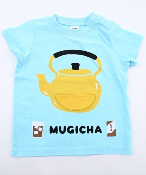 CHEEK ROOM（チークルーム）の「CHEEK ROOM/チークルーム むぎちゃTシャツ（Tシャツ/カットソー・キッズ・オフホワイト/サックスブルー・80ｃｍ/110cm/120cm/90cm/130cm/100cm）」の7枚目の写真