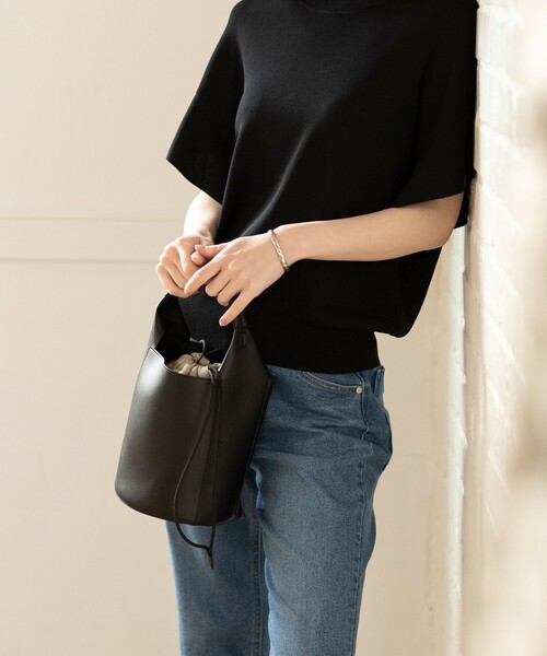 OPAQUE.CLIP（オペークドットクリップ）の「◆バケツ型トートバッグ【ポーチ取り外し可】（トートバッグ・レディース・ブラック/キャメル・00）」の3枚目の写真