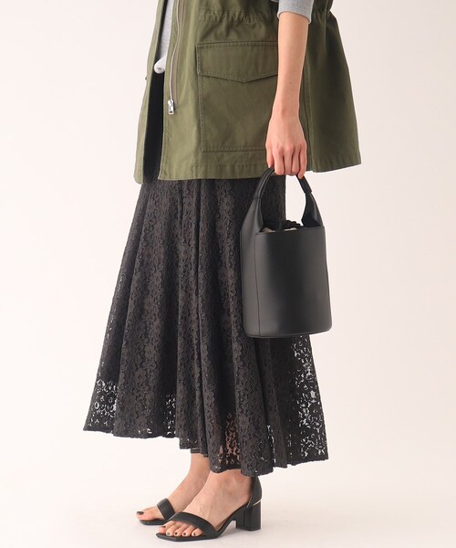 OPAQUE.CLIP（オペークドットクリップ）の「◆バケツ型トートバッグ【ポーチ取り外し可】（トートバッグ・レディース・ブラック/キャメル・00）」の6枚目の写真