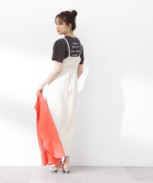 N.(N. Natural Beauty Basic)(エヌエヌナチュラルビューティーベーシック)の「バックプリントロゴTシャツ(Tシャツ/カットソー・レディース・グレー/ホワイト/ネイビー・MEDIUM)」の9枚目の写真