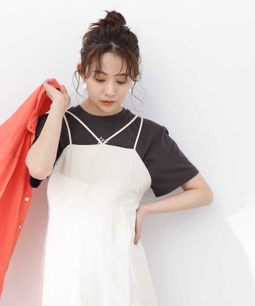 N.(N. Natural Beauty Basic)(エヌエヌナチュラルビューティーベーシック)の「バックプリントロゴTシャツ(Tシャツ/カットソー・レディース・グレー/ホワイト/ネイビー・MEDIUM)」の10枚目の写真