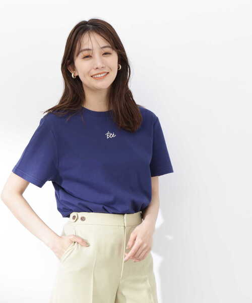 N.(N. Natural Beauty Basic)(エヌエヌナチュラルビューティーベーシック)の「バックプリントロゴTシャツ(Tシャツ/カットソー・レディース・グレー/ホワイト/ネイビー・MEDIUM)」の21枚目の写真