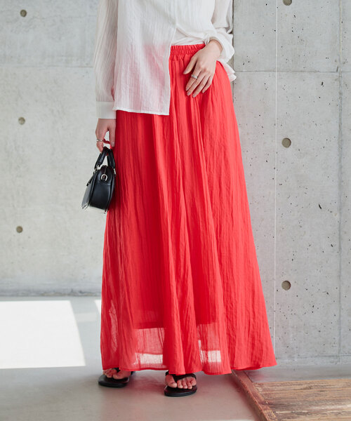 KOBE LETTUCE（コウベレタス）の「イージーケアコットン混ガーゼドレープパンツ（その他パンツ・レディース・チャコール/ネイビー/ブラック/ピンク/グレイッシュベージュ/ブルー/モカ/ラベンダー/ミント/ロイヤルブルー/ブラウン/ピンク系/レッド・1/2）」の13枚目の写真