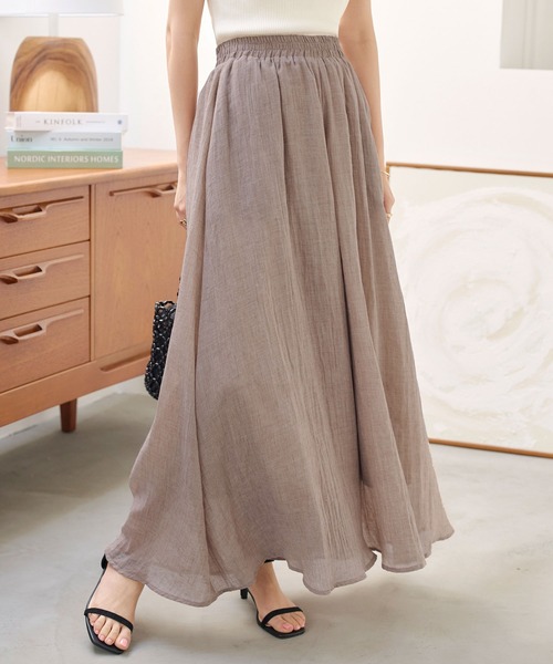 KOBE LETTUCE（コウベレタス）の「イージーケアコットン混ガーゼドレープパンツ（その他パンツ・レディース・チャコール/ネイビー/ブラック/ピンク/グレイッシュベージュ/ブルー/モカ/ラベンダー/ミント/ロイヤルブルー/ブラウン/ピンク系/レッド・1/2）」の6枚目の写真