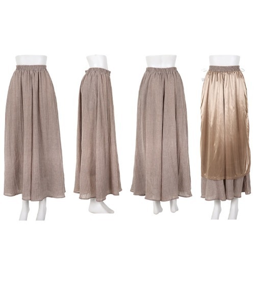 KOBE LETTUCE（コウベレタス）の「イージーケアコットン混ガーゼドレープパンツ（その他パンツ・レディース・チャコール/ネイビー/ブラック/ピンク/グレイッシュベージュ/ブルー/モカ/ラベンダー/ミント/ロイヤルブルー/ブラウン/ピンク系/レッド・1/2）」の17枚目の写真