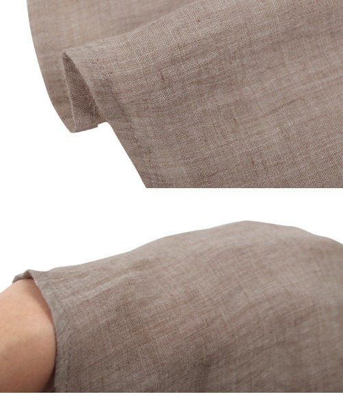 KOBE LETTUCE（コウベレタス）の「イージーケアコットン混ガーゼドレープパンツ（その他パンツ・レディース・チャコール/ネイビー/ブラック/ピンク/グレイッシュベージュ/ブルー/モカ/ラベンダー/ミント/ロイヤルブルー/ブラウン/ピンク系/レッド・1/2）」の15枚目の写真