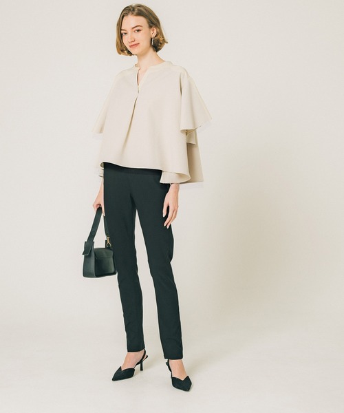 coca（coca）（コカ）の「セットアップ袖フレアブラウス（シャツ/ブラウス・レディース・ライトベージュ/ブラック・M/L）」の5枚目の写真