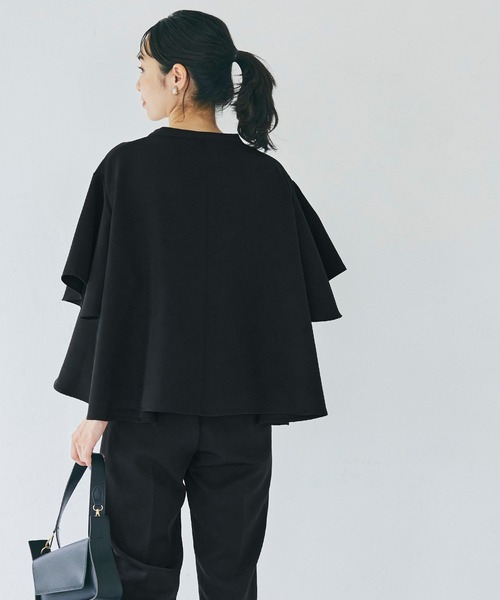 coca（coca）（コカ）の「セットアップ袖フレアブラウス（シャツ/ブラウス・レディース・ライトベージュ/ブラック・M/L）」の10枚目の写真